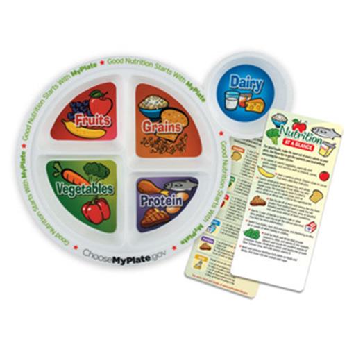 MyPlate Portion Meal Plate with Glancer