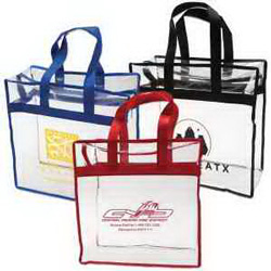 Clear PVC Zipper Tote