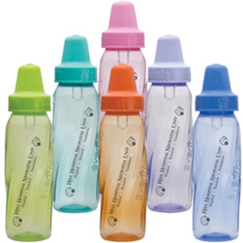 8 oz. Assorted Color Evenflo Baby Bottles