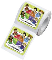 MyPlate Stickers-On-A-Roll