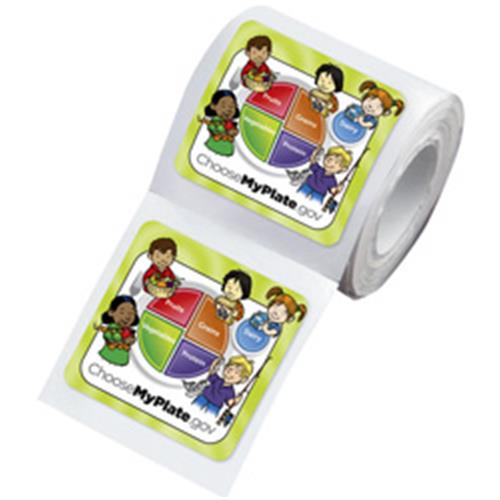 MyPlate Stickers-On-A-Roll